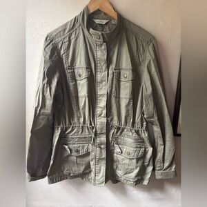 LLBean Olive Green Utility Barn Jacket Medium